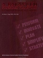 Cover of: A balanced scorecard framework for internal auditing departments