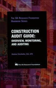 Cover of: Construction Audit Guide: Overview, Monitoring, and Auditing