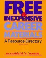 Cover of: Free & inexpensive career materials by edited by Elizabeth H. Oakes.