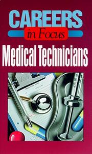 Cover of: Medical Technicians by Ferguson Publishing