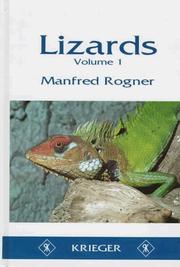 Cover of: Lizards by Manfred Rogner