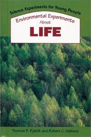 Cover of: Environmental experiments about life