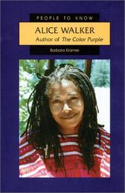 Cover of: Alice Walker by Kramer, Barbara.