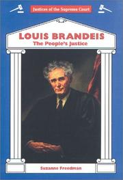 Cover of: Louis Brandeis by Suzanne Freedman