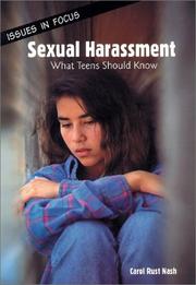 Cover of: Sexual harassment: what teens should know