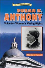 Cover of: Susan B. Anthony: voice for women's voting rights