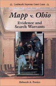 Cover of: Mapp v. Ohio: evidence and search warrants