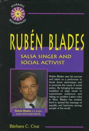 Cover of: Rubén Blades: salsa singer and social activist