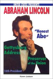 Cover of: Abraham Lincoln by Karen Judson