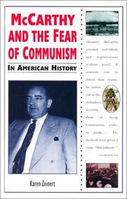 Cover of: McCarthy and the fear of communism in American history