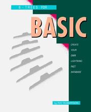 Cover of: B-Trees for BASIC by Ray Robertson