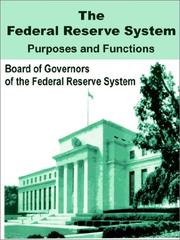 Cover of: The Federal Reserve System: Purposes & Functions