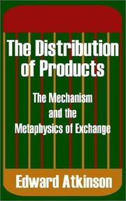 Cover of: The Distribution of Products by Atkinson, Edward