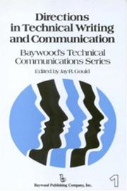 Cover of: Directions in technical writing and communication