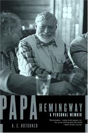 Cover of: Papa Hemingway: a personal memoir