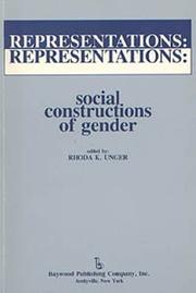 Cover of: Representations: social constructions of gender