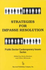 Cover of: Strategies for impasse resolution