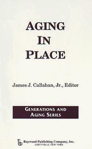 Cover of: Aging in place