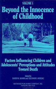 Cover of: Factors influencing children and adolescents' perceptions and attitudes toward death