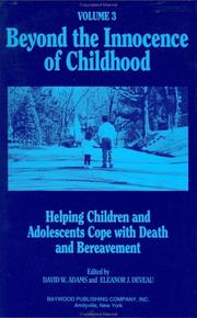 Cover of: Helping children and adolescents cope with death and bereavement | 
