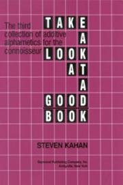 Cover of: Take a look at a good book | Steven Kahan