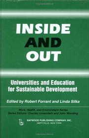 Cover of: Inside and out: universities and education for sustainable development