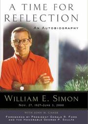 Cover of: A time for reflection by William E. Simon