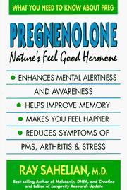Cover of: Pregnenolone: nature's feel good hormone