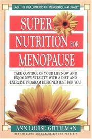 Cover of: Super Nutrition for Menopause: Take Control of Your Life Now and Enjoy New Vitality