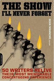 Cover of: The Show I'll Never Forget by Sean Manning