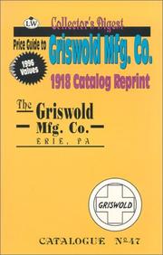 Cover of: Griswold Mfg. Co., 1918 Catalog Reprint