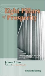 Cover of: Eight Pillars of Prosperity by James Allen