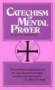 Cover of: Catechism of Mental Prayer by Joseph Simler