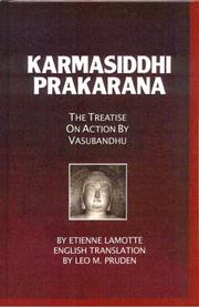 Cover of: Karmasiddhiprakaraṇa: the treatise on action by Vasubandhu