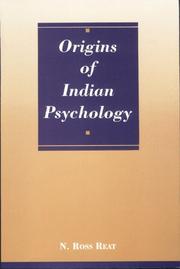 Cover of: The origins of Indian psychology by N. Ross Reat