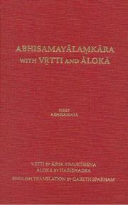 Abhisamayālaṃkāra with vr̥tti and ālokā by Āryavimuktiṣeṇa