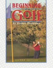 Cover of: Beginning Golf