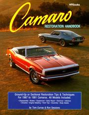 Cover of: Camaro Restoration Handbook  HPBooks 758