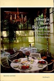 Cover of: Georgia's historic restaurants and their recipes