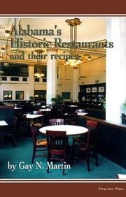 Cover of: Alabama's historic restaurants and their recipes