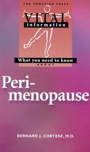 Cover of: What you need to know about perimenopause