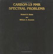 Cover of: Carbon-13 NMR spectral problems