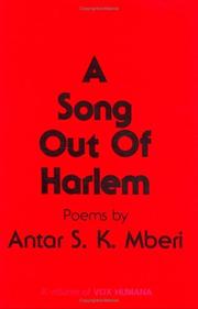 Cover of: A song out of Harlem: poems