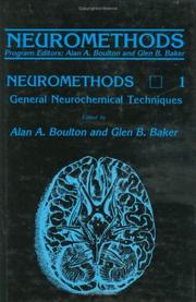 Cover of: General neurochemical techniques