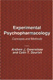Cover of: Experimental psychopharmacology