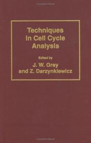 Cover of: Techniques in cell cycle analysis