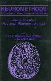 Cover of: The Neuronal microenvironment