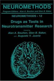 Cover of: Drugs as tools in neurotransmitter research