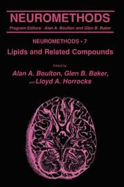 Cover of: Lipids and related compounds