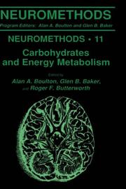 Cover of: Carbohydrates and energy metabolism